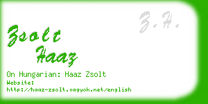 zsolt haaz business card